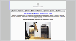 Desktop Screenshot of corporaciondeascensores.com.uy
